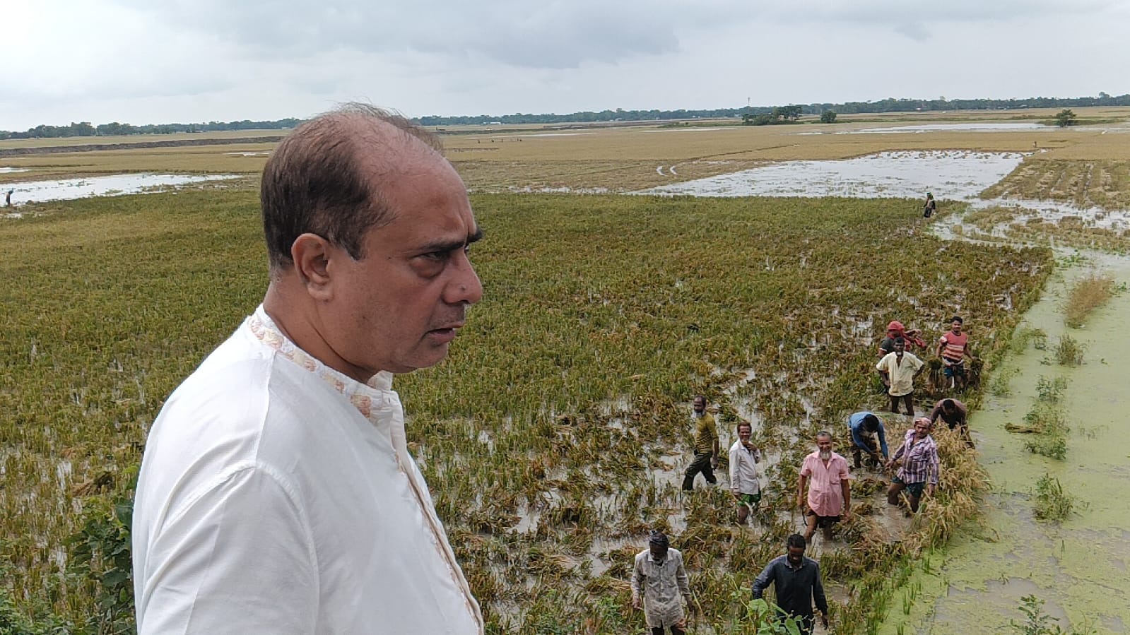 কেন্দুয়া উপজেলায় বন্যা ও দুর্যোগ এলাকা পরিদর্শন করেছেন সংসদ সদস্য ড. রফিকুল ইসলাম হিলালী